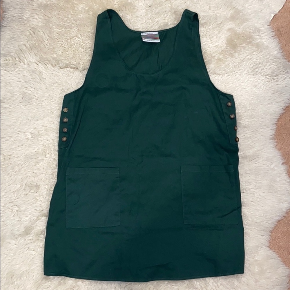 dark green dress